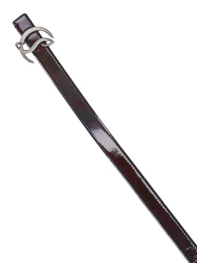 Christian Louboutin Stud Detailed Buckled Belt In Black