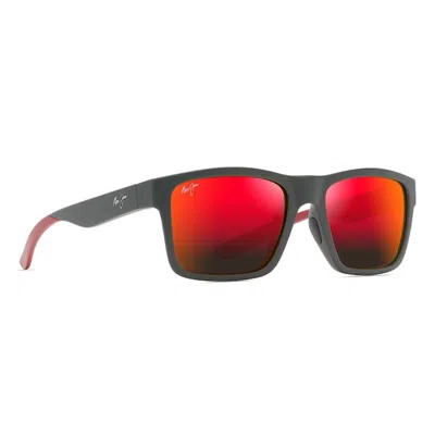 Maui Jim One Way Square-frame Sunglasses In Gray