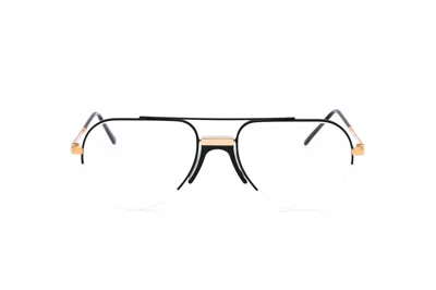 Andy Wolf Eyeglasses In Gold, Black