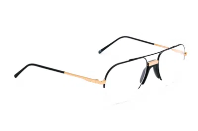 Andy Wolf Eyeglasses In Gold, Black
