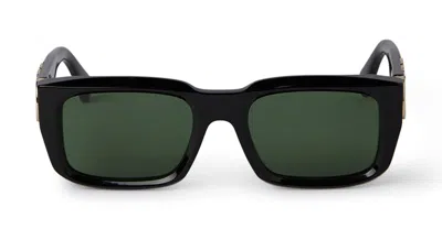 Off-white Hays - Black / Green Sunglasses In Black