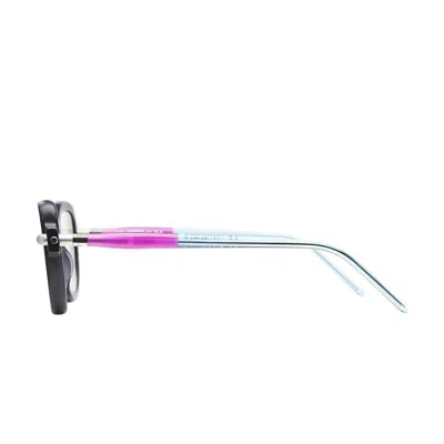 Kuboraum P5 Bm - Black Matt, Violet + Green Water Glasses In Black, Violet, Green