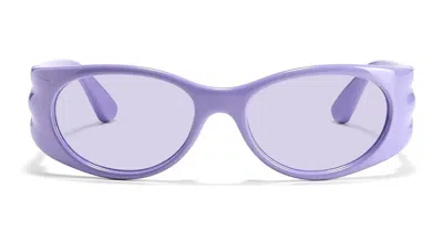 Junk Plastic Rehab June - Marshmallow Sunglasses In Violet