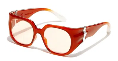 Junk Plastic Rehab Jingo - Earl Grey Fade Sunglasses In Brown