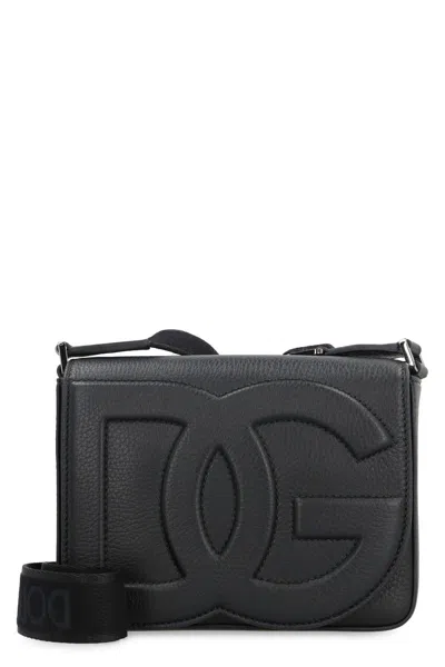 Dolce & Gabbana Medium-sized Dg Logo Shoulder Bag In Black