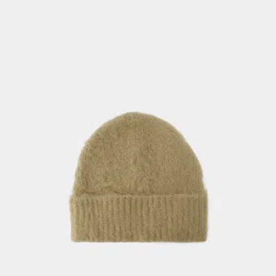 Acne Studios Kameo Beanie -  - Wool - Dark Beige In Beige