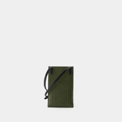 Alexander Mcqueen The Phone Holder Crossbody - Nylon - Khaki In Brown