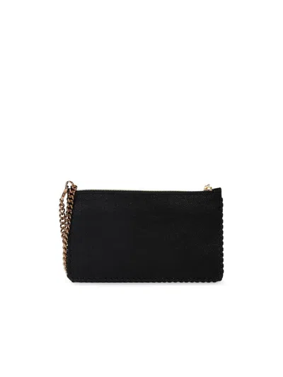 Stella Mccartney 'falabella' Mini Clutch Bag In Black Recycled Polyester Women In Black