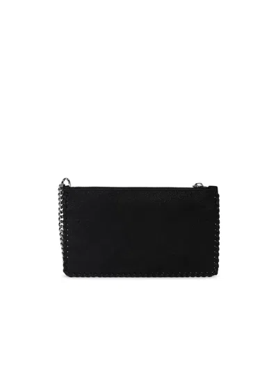 Stella Mccartney 'falabella' Mini Clutch Bag In Black Recycled Polyester Women In Black