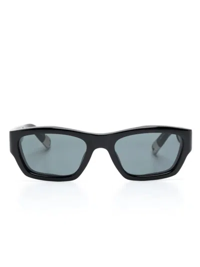 Jacquemus Eyewear In Meridiano Black Silver Grey
