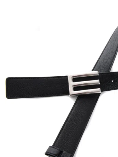 Etro Belts In Grigio Scuro/nero