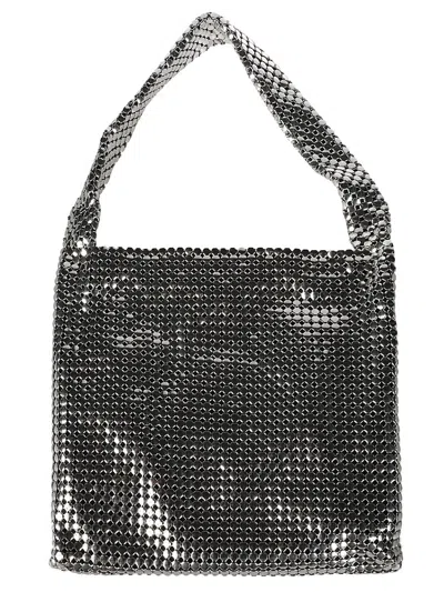 Rabanne Pixel Cabas Bag In Grey