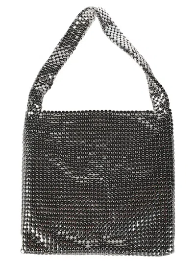 Rabanne Pixel Cabas Bag In Grey