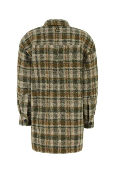 Isabel Marant Étoile Cappotto Harveli In Misto Poliestere Ricamato Donna In Multicolor