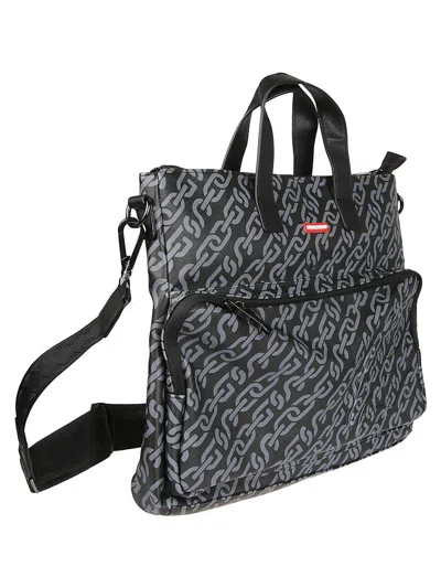 Sprayground Printed Holdall In Black