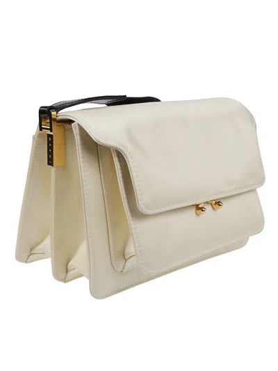 Marni Trunk Light Medium Bag In White