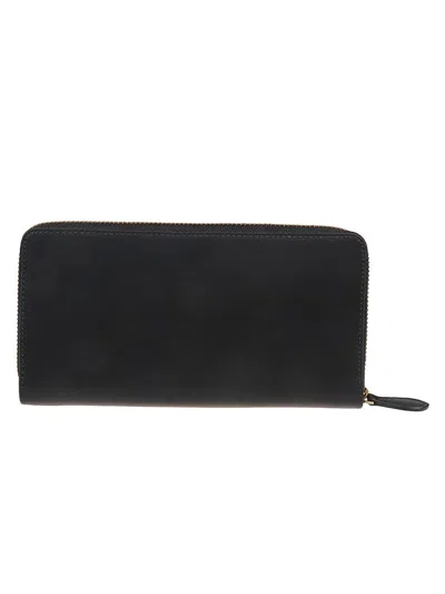 Pinko Ryder Rectangular Purse With Zip In Leather In Black