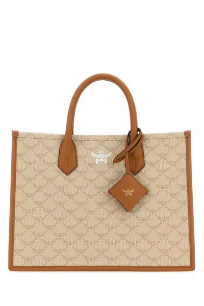 Mcm Canvas Himmel Medium Shopping Bag In Printed