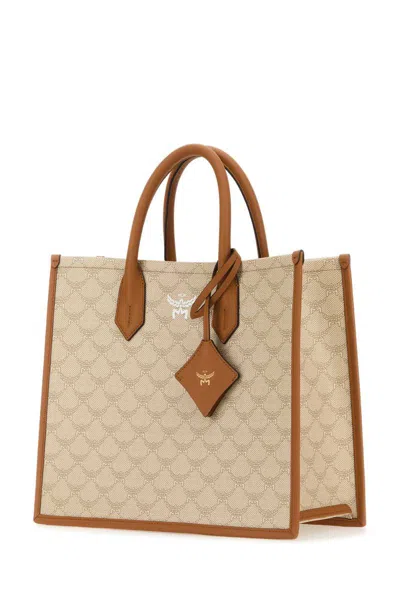 Mcm Canvas Himmel Medium Shopping Bag In Printed