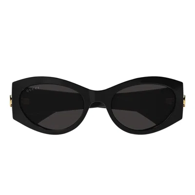 Gucci Gg Corner Cat Eye Sunglasses In Black