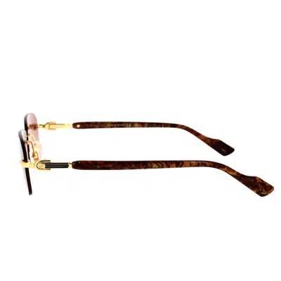 Gucci Eyewear Sunglasses In Gold