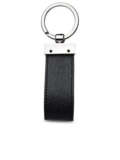 Dolce & Gabbana Men Keychain With Logoed Label In Black