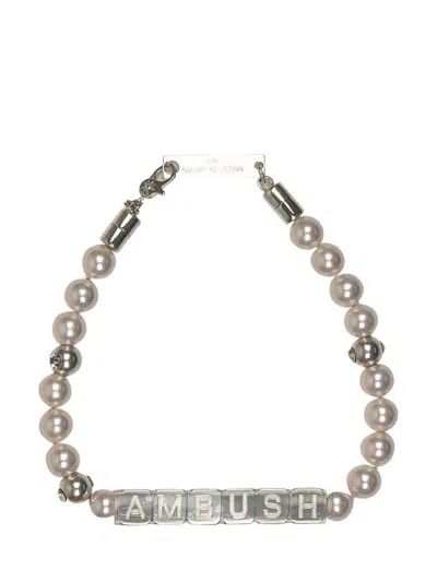 Ambush Pearls Bracelet In Silver