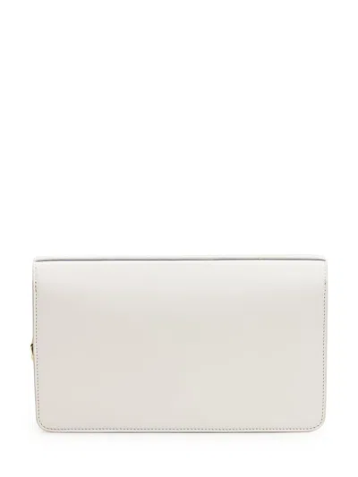 Calcaterra Chain Middle Bag In White