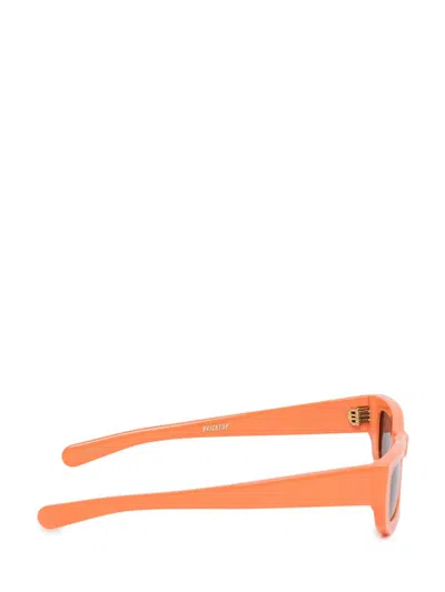 Flatlist Bricktop Solid Sunglasses In Orange In Orange