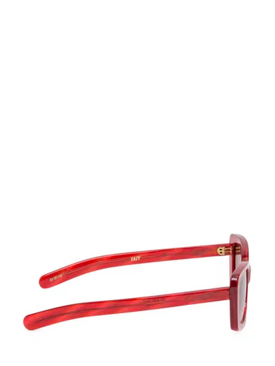 Flatlist Eazy Sunglasses In Red In Red