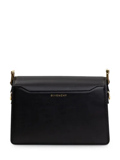 Givenchy 4g Crossbody Medium Bag In Black Box Leather In Black