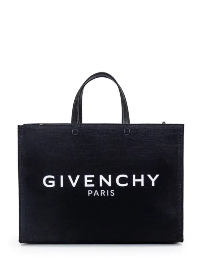 Shop Givenchy G-tote Medium Bag In Black