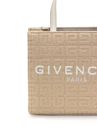 Givenchy G-tote Mini Bag In Beige