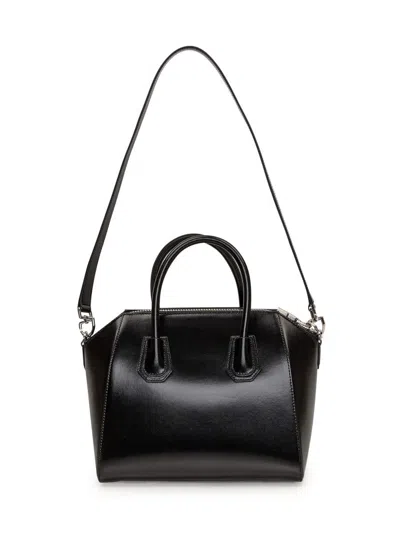 Givenchy Calf Leather Antigona Small Bag Handbag Women In Black