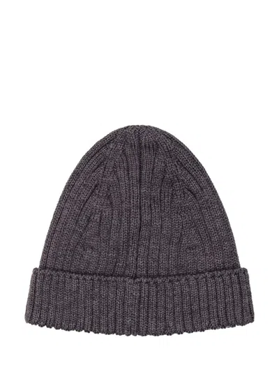 Marine Serre Gray Moon Logo Knit Beanie In Grey
