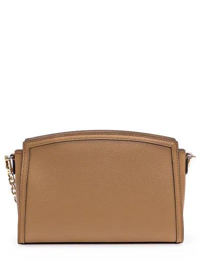 Michael Kors Leather Bag In Beige