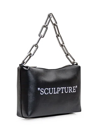 Off-white Pouch With Inscription In Black