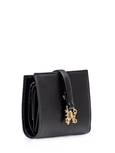 Palm Angels Monogram Wallet In Black