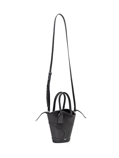 Shop Ferragamo Salvatore  Tote Bag With Cut Out (s) In Black