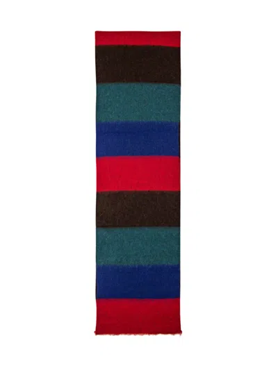 The Seafarer Striped Scarf In Multicolor