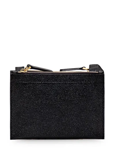 THOM BROWNE THOM BROWNE LEATHER MINI DOCUMENT HOLDER 