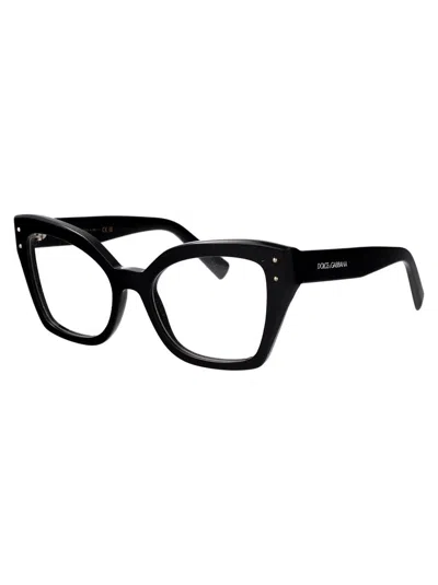 Dolce & Gabbana Butterfly-frame Glasses In 501 Black