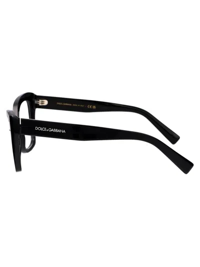 Dolce & Gabbana Butterfly-frame Glasses In 501 Black