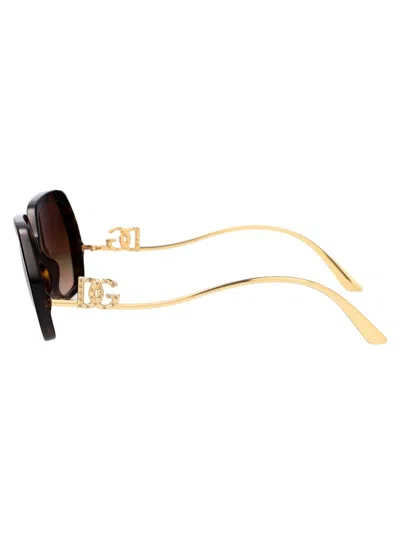 Dolce & Gabbana Dolce  Gabbana Eyewear Geometric Frame Sunglasses In 502/13 Havana