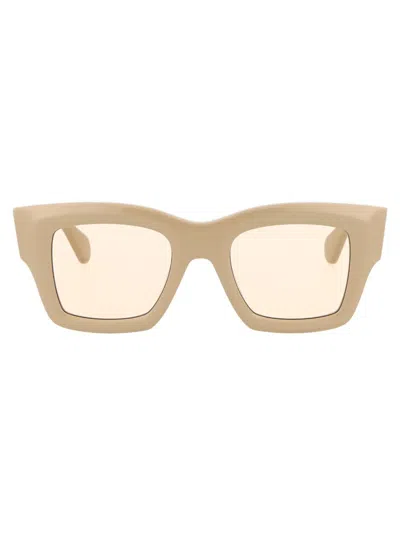 Jacquemus Les Lunettes Baci Sunglasses In Beige