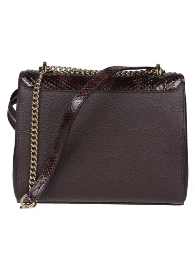 Lancel Ninon Medium Flap Bag In Brown