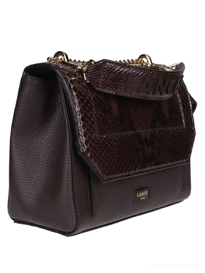 Lancel Ninon Medium Flap Bag In Brown