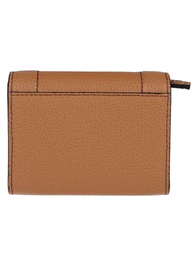 Lancel Ninon Mini Flap Wallet In Brown