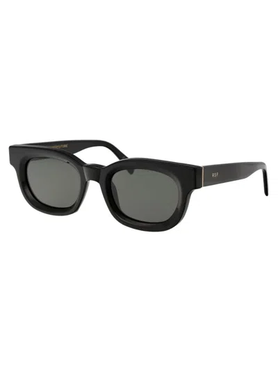 Retrosuperfuture Rectangle Frame Sunglasses In Black