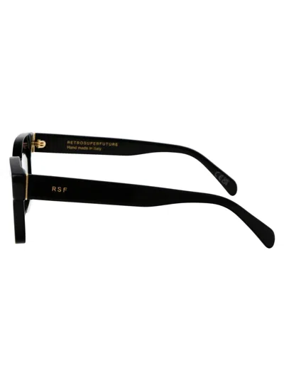 Retrosuperfuture Rectangle Frame Sunglasses In Black